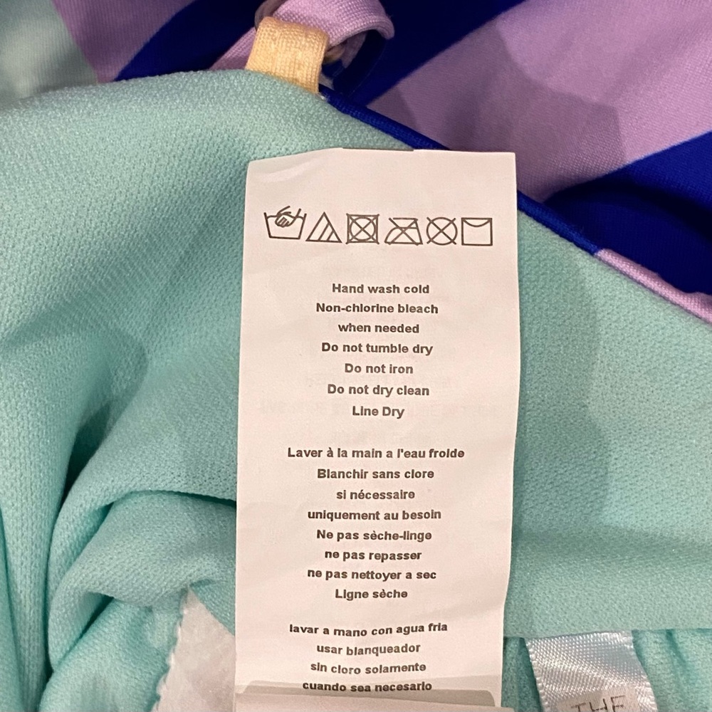 The Bikini Lab Diagonal Striped Color Block Swimsuit - Picture 6 of 6